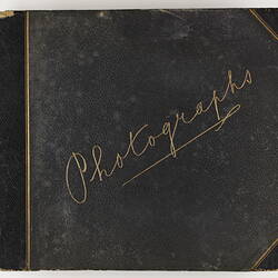 Cover of photograph album.