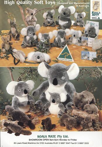 Advertising flyer - Koala Mate, Melbourne, circa 1990s