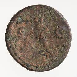 Coin - As, Emperor Domitian, Ancient Roman Empire, 85 AD