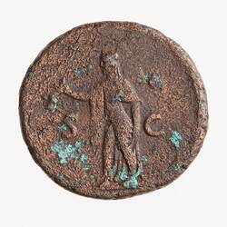 Coin - As, Emperor Vespasian, Ancient Roman Empire, 74 AD