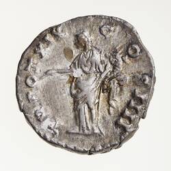 Coin - Denarius, Emperor Antoninus Pius, Ancient Roman Empire, 155-156 AD