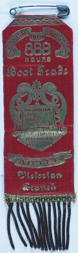 Ribbon - Australian Boot Trade Employees Federation, 1920