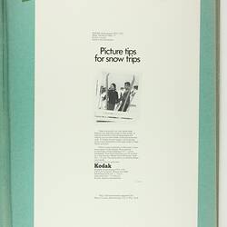Scrapbook - Kodak Australasia Pty Ltd, Advertising Clippings, 'Photo Pages 2', Coburg, 1969-1972