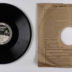 Disc Recording - Edison, Double-Sided, 'Who Knows?' & 'Look Down, Dear Eyes', 1922-29