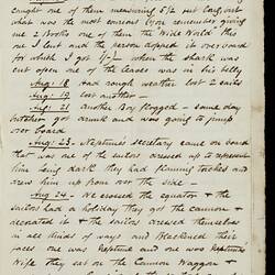 Discoloured off-white page with handwritten cursive text in dark ink.