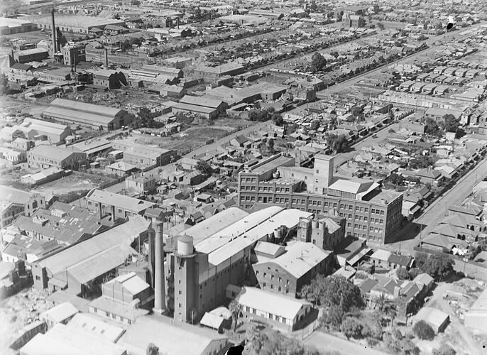 Kodak Australasia Pty Ltd, Factory Aerial View 7, Abbotsford, circa 1930s