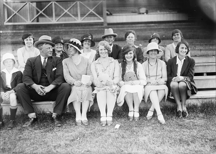 Group in Sports Stand, circa 1930s