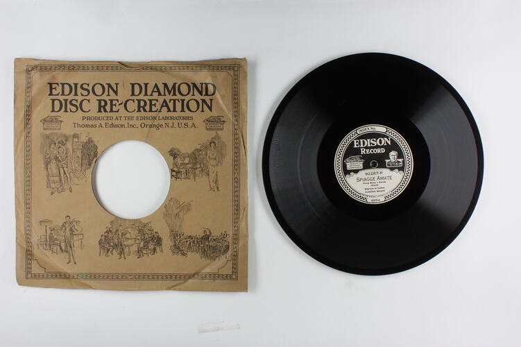 Disc Recording - Edison, Double-Sided, 'Mal D'Amore'& 'Spiagge Amate', 1923-29