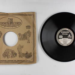 Disc Recording - Edison, Double-Sided, 'Concerto, No. 4 in D Minor' & 'Concerto, No. 4 in D Minor', 1921-1929