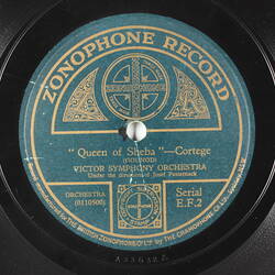 Disc Recording - The British Zonophone Co. Ltd., Double-Sided, 'Gems from "Rose Marie"' & '"Queen of Sheba" - Cortege', Unknowwn Date