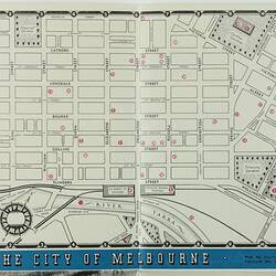 Map - Melbourne & Suburbs, The XVI Olympiad, Melbourne, 1956