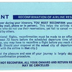 Aeroplane Passenger Ticket - Tasman Empire Airways Ltd, James Forbes, Auckland to Melbourne, 8 May 1963