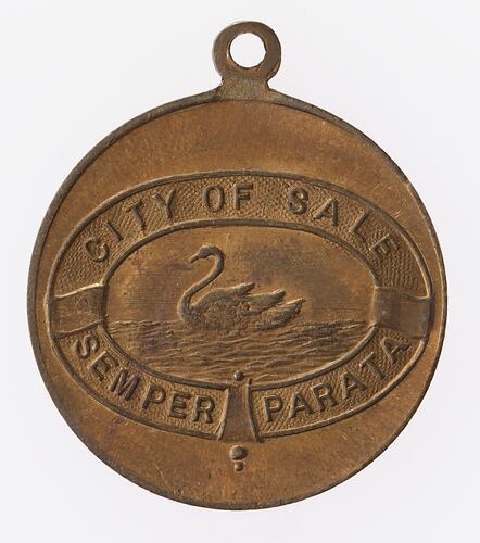 Medal - Coronation of Queen Elizabeth II Commemorative, City of Sale, Victoria, Australia, 1953 - Reverse