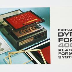 Front cover with photographic image of Dymo Form.