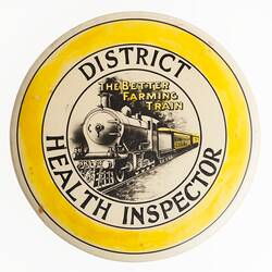 Badge - Health Inspector, Better Farming Train, 1920s-1930s