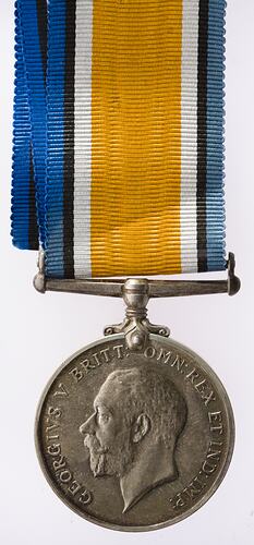 Medal - British War Medal, Great Britain, Surgeon General Richard Herbert Joseph Fetherston, 1914-1920 - Obverse