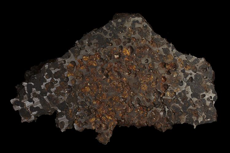 Flat orange-brown rock.