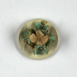 Toy plate of flowers.