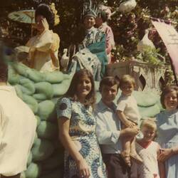 Digital Photograph - Ismet Goga, Hajrija Goga & Vahid Goga, Moomba Parade, Melbourne, 1970