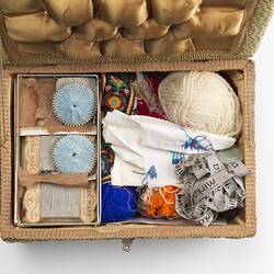 Sewing Box - Mirka Mora, Tapestry Basket, circa 1960s