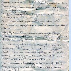 Letter - Lindsay & Sylvia Motherwell, To Margaret & Isaac, 10 Apr 1992