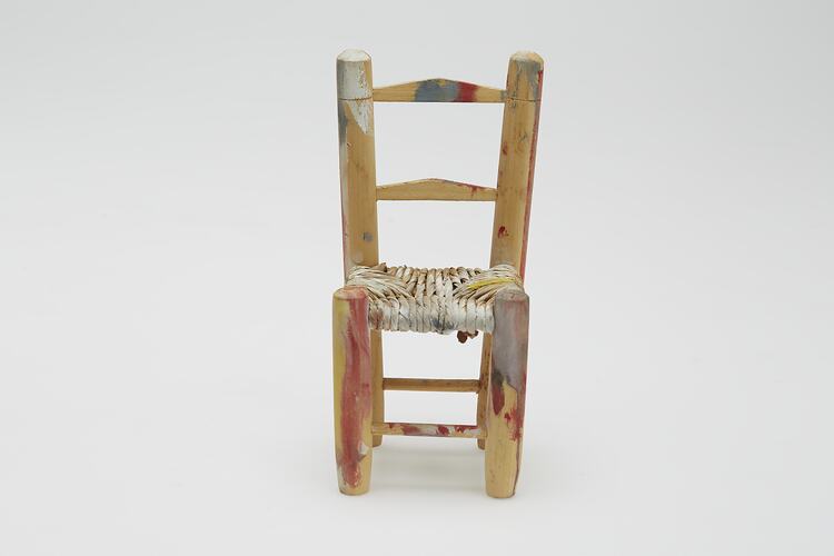 Miniature Chair - Mirka Mora, Wooden With Woven Seats, circa 1960s