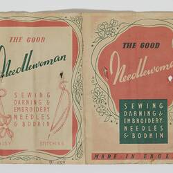 Needle Book - 'The Good Needlewoman', Sewing, Darning & Embroidery Needles & Bodkin, England, circa 1940-1970