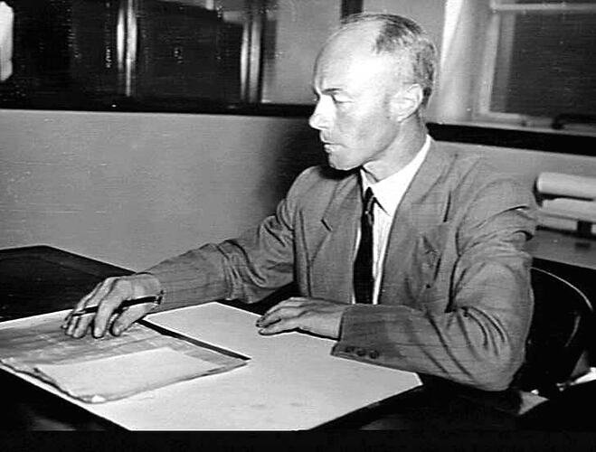 MEET OUR EXECUTIVES: JACK SLADE WAS APPOINTED PLANT ENGINEER IN SUCCESSION TO MR D.H. FERGUSON: `SUNSHINE REVIEW': DEC 1950
