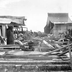 Negative - Explosion at Mildura Co-operative Fruit Company, Mildura, Victoria, 1934