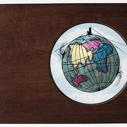 Lantern Slide - Astronomical, Rackwork Type, 'the Earth's Rotundity', England, circa 1850