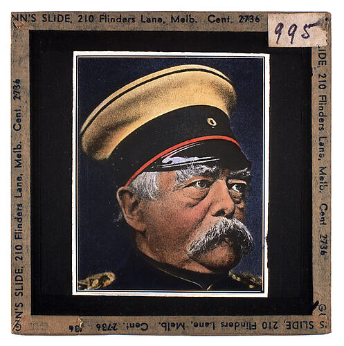 Lantern Slide - Universal Opportunity League, Male Portrait