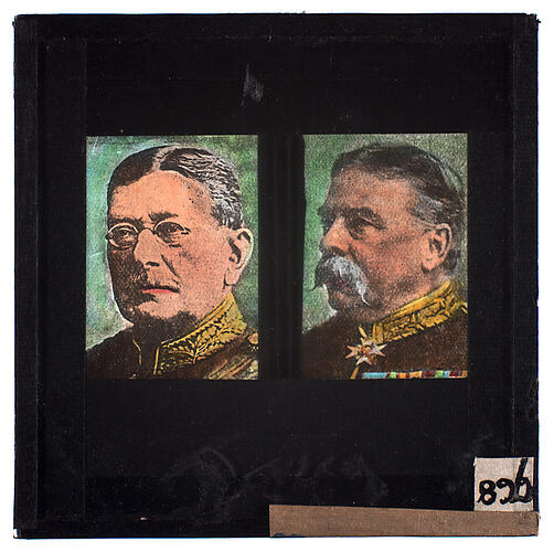 Lantern Slide - Universal Opportunity League, Two Male Portraits