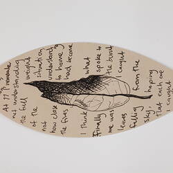 Paper Leaf - 'At 11 I Remember Not Understanding', From the Heart: Remembering the 2009 Victorian Bushfires Exhibition, 2019