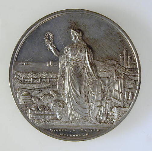 [NU 35009] Medal - Victorian Exhibition Commemorative, Australia, 1872 (AD) (MEDALS)