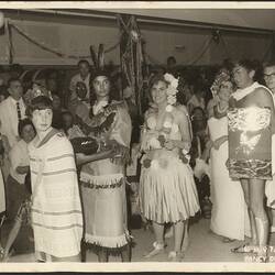 Digital Image - Sue Halls With Fancy Dress Ball Participants, MV Fairsea, 1963