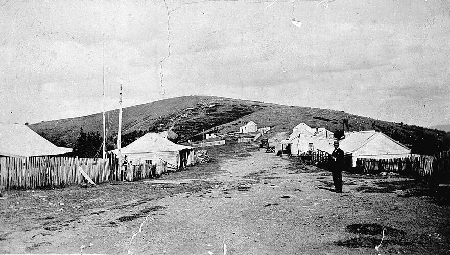 [The main street of Matlock, Victoria, 1920s.]