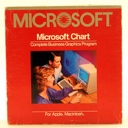 Apple Macintosh Software - Microsoft Chart 1, 3½" Floppy Disk, 1984