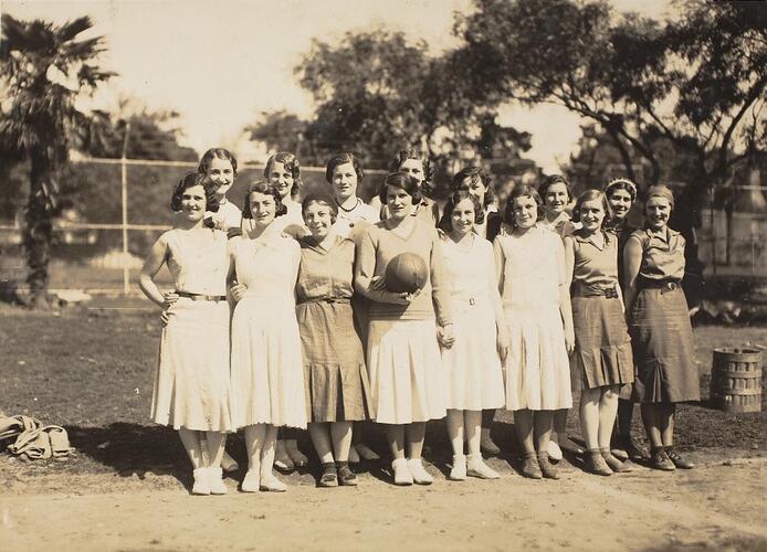 Digital Photograph - Kodak Women's Basketball Team, Abbotsford, 1932