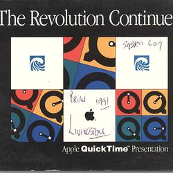 Presentation - Apple QuickTime, Compact Disk, 1992