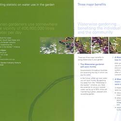 Booklet - 'Helpful Hints for Waterwise Gardeners', South East Water, 2004