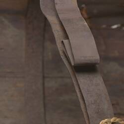 Yarra Canoe, Port Phillip (detail of iron straps)