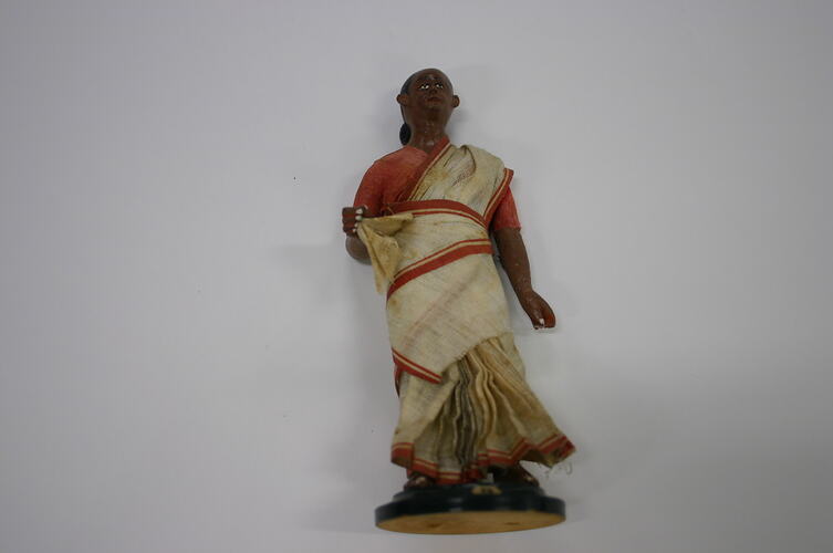 Indian Figure - Hindu Ayah, Clay, circa 1866