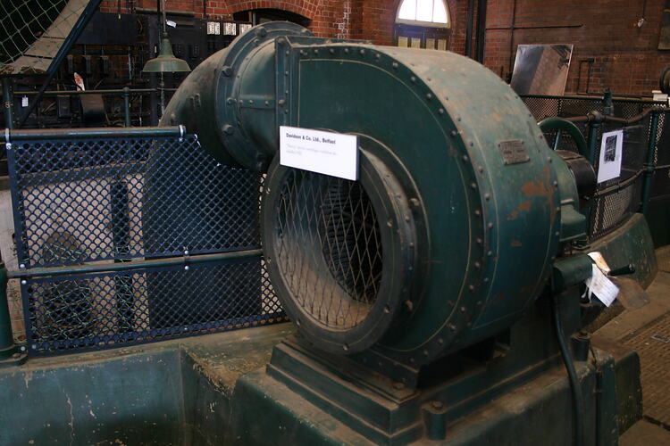 Ventilation fan in sewerage pumping station