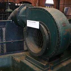 Ventilation fan in sewerage pumping station
