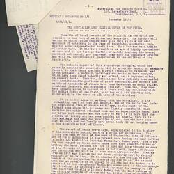 Diary - World War I, 13th Australian Field Ambulance, 1916-1919