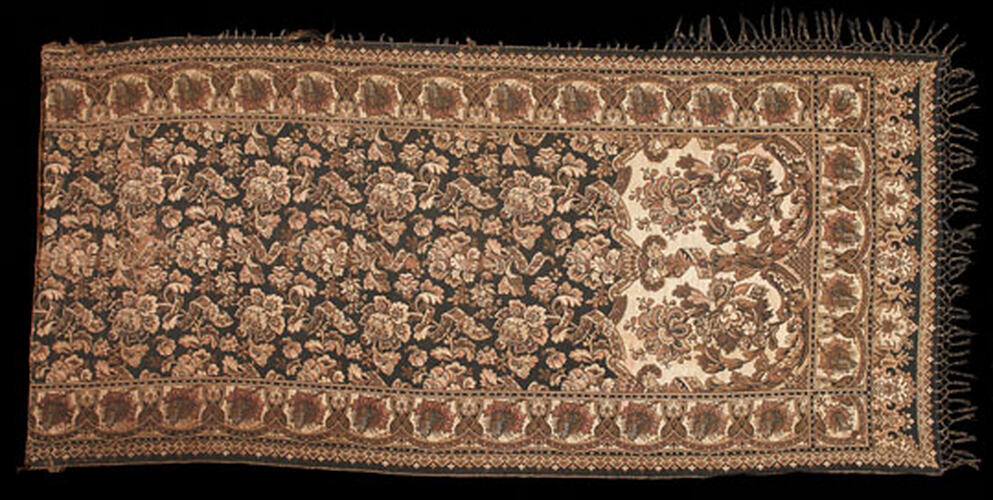Curtain - Cotton tapestry style, pre WWI