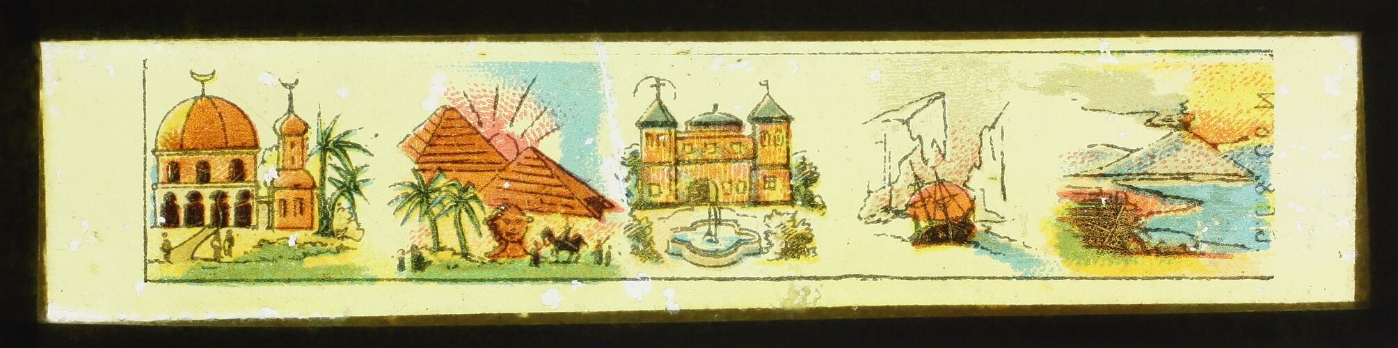 Lantern Slide - George Carette & Co, Landscapes, Panorama Slide, 1860-1920