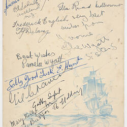 Menu - TSS Moreton Bay, 9th Dec 1948