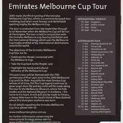 Booklet - Racing Victoria, Phar Lap 75th Anniversary, 2005