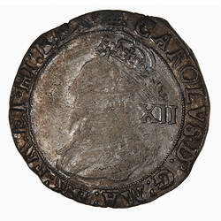 Coin - 1 Shilling, Charles I, Great Britain, 1633-1634 (Obverse)